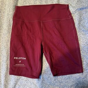 EUC Peloton Women's Burgundy Bike Shorts, Size M
